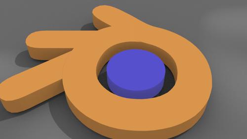 Blender logo done with curve modifier preview image